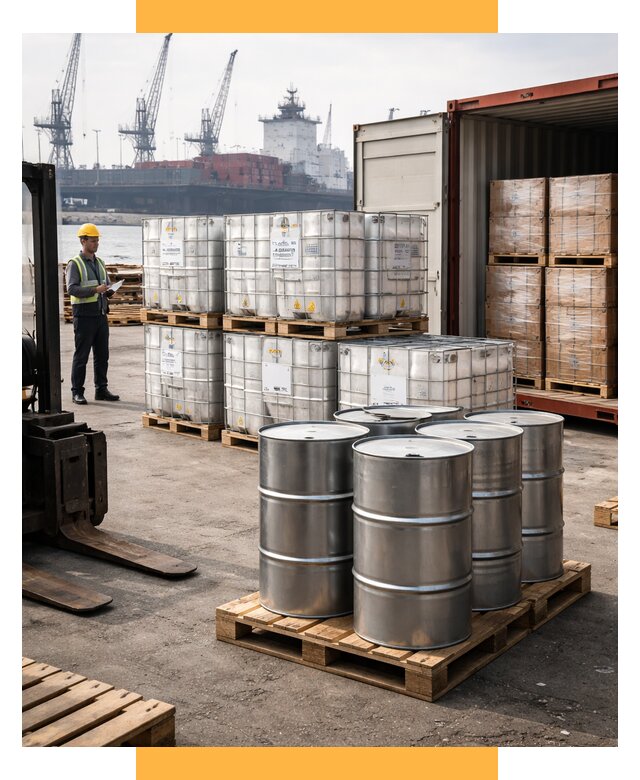 Доставка химического сырья из Индии от 254175 р. | СетСервис-Тбл