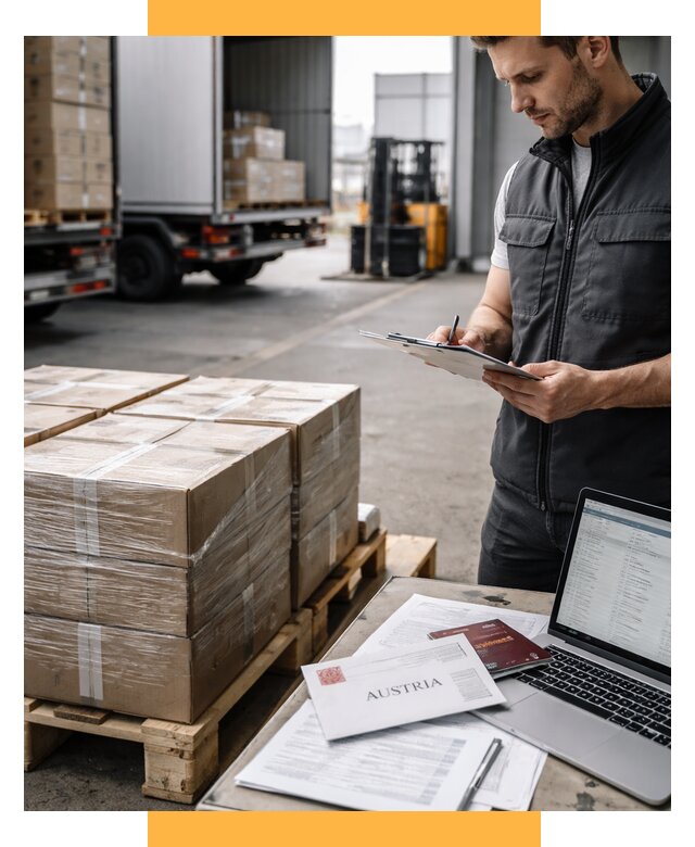 Доставка в Австрию от 66086 р. Логистика и экспорт СетСервис-Тбл