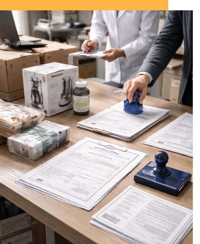 Сертификация импортных товаров от 12200 с таможенным сопровождением