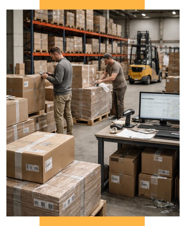 Склад консолидации в Европе от 6609 р., услуги СетСервис-Тбл